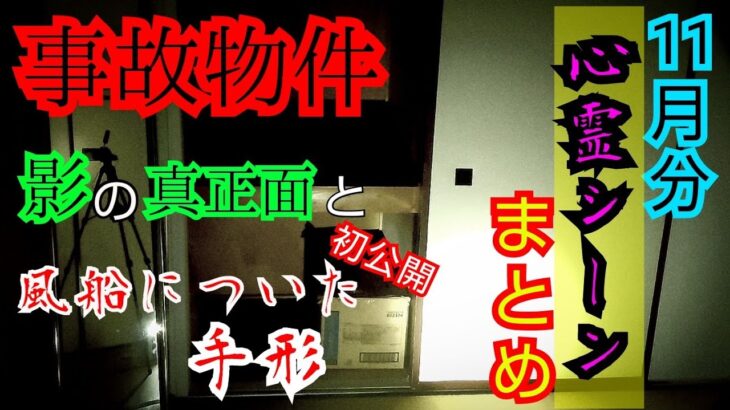 【ガチの事故物件】11月の心霊シーン･解説･まとめ【心霊スポット、ユーチューバー】心霊、住んでみた、１週間、幽霊、心霊映像、怪奇現象、日常、怖い話、オカルト、心霊番組、ほん怖、心霊動画、廃墟、ガンミ