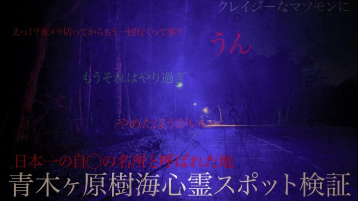 【心霊】日本一の自〇の名所　青木ヶ原樹海　心霊スポット検証　そこに残る魂とは　名前を呼ぶ女性の声　無念を訴える声　苦しむ声　助けを求める魂　幽霊　山梨県　富士の樹海【Japanese horror】