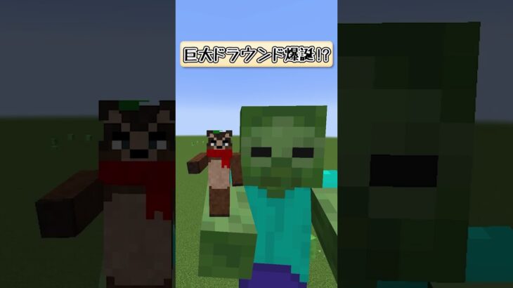 【マイクラ】都市伝説？超巨大ドラウンドが作れる説を検証します【minecraft】 #shorts