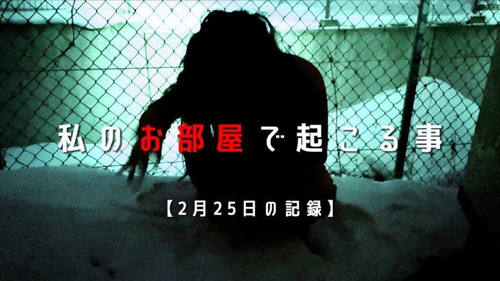 2月25日【私の事故物件で起こる心霊現象】お部屋にいるのは誰？