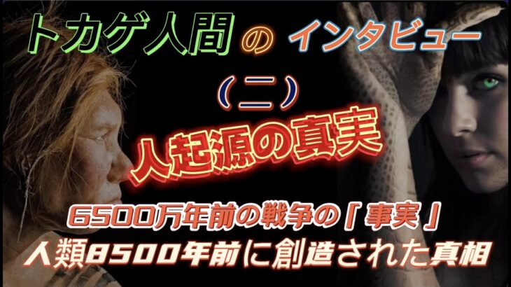 【都市伝説】人類は8500年前に創造された真相、トカゲ人間のインタビュー「ラケルタファイル」6500万年前の戦争の「事実」。