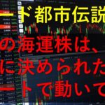 トレード都市伝説　日本の海運株は、事前に決められたチャートで動いている。