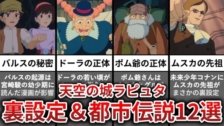 【ゆっくり解説】天空の城ラピュタの裏設定＆都市伝説12選