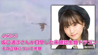 『AKB４８』坂口渚沙さんが目撃！！　 北海道の空を飛ぶドラゴン【未確認生物】