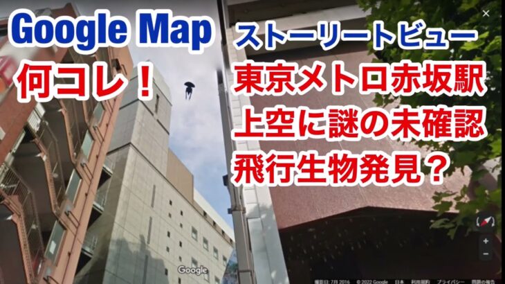 東京・赤坂駅上空に未確認飛行物体を発見！Google Mapに映った正体は何これ !?