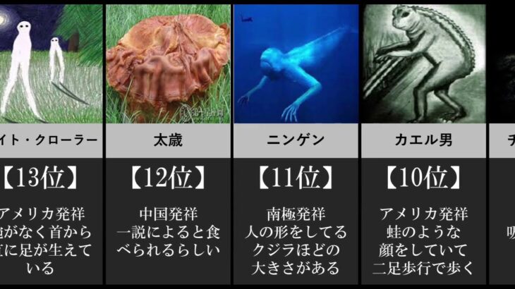 【UMA】有名な未確認生物ランキング