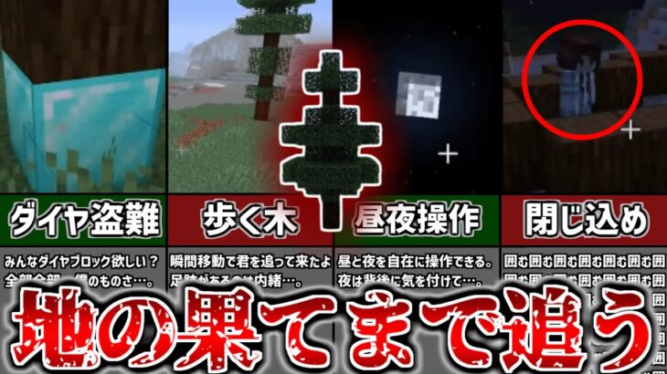 【マイクラ都市伝説】 摩訶不思議な歩く木 “ウォーキングツリー ” 巨大な根っこで一気に飲み込む圧倒的能力【ゆっくり解説】