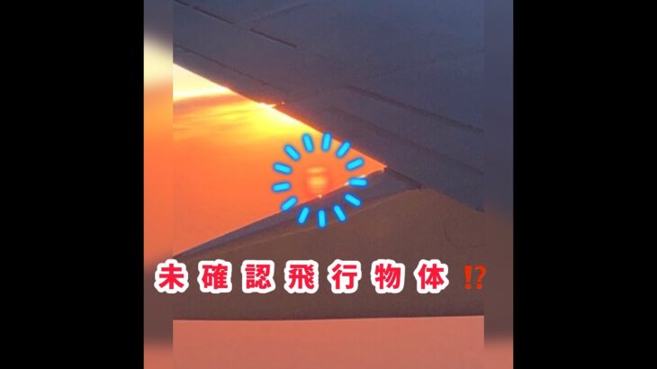 未確認飛行物体！＃UFO＃未確認飛行物体＃夕焼け＃夕焼け雲＃飛行機