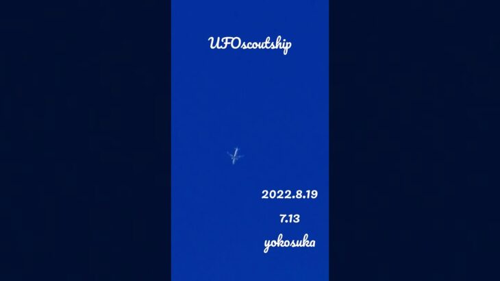 2022.8.19 7.13#スカウトシップ #航空機型未確認機 #宇宙船 #未確認飛行物体 #未確認機 #yokosuka #yokosukaufo #空飛ぶ円盤 #scoutship #ufo