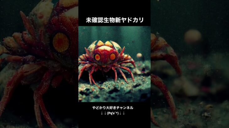 未確認生物新ヤドカリとは❓AIが描いた驚きの真実‼️