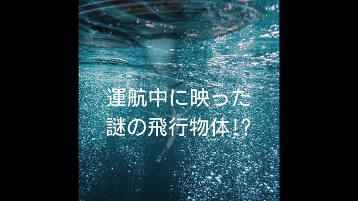 【驚愕】偶然とらえた謎の飛行物体!?