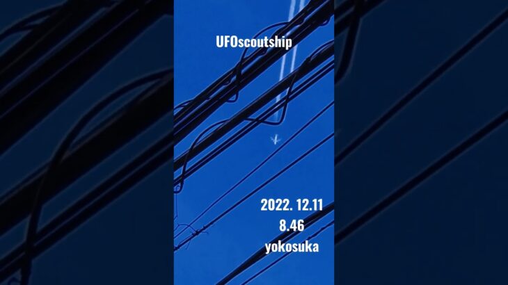 2022.12.11 8.46 #yokosuka #scoutship #未確認飛行物体 #航空機型未確認機 #宇宙船 #空飛ぶ円盤 #スカウトシップ #UFO#未確認機