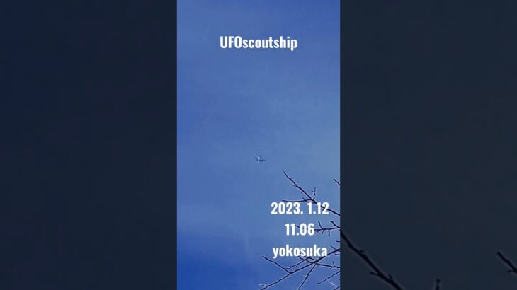 2023.1.12　11.06 #yokosuka #宇宙船 #scoutship #未確認飛行物体 #空飛ぶ円盤 #スカウトシップ #未確認機 #UFO