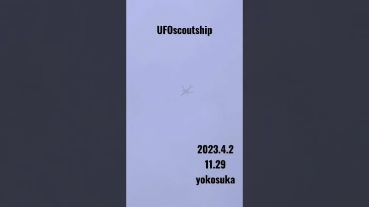 2023.4.2  11.29  #yokosuka #空飛ぶ円盤 #未確認飛行物体 #未確認機 #航空機型未確認機 #宇宙船 #scoutship #スカウトシップ #飛行機型UFO#UFO