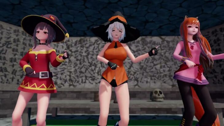 [MMD] Megumin, Hyphen, Holo • Autumn Unidentified Creatures 秋の未確認生物