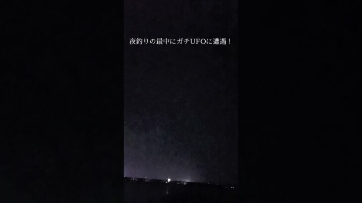 夜釣りをしていたらガチ未確認飛行物体に遭遇！