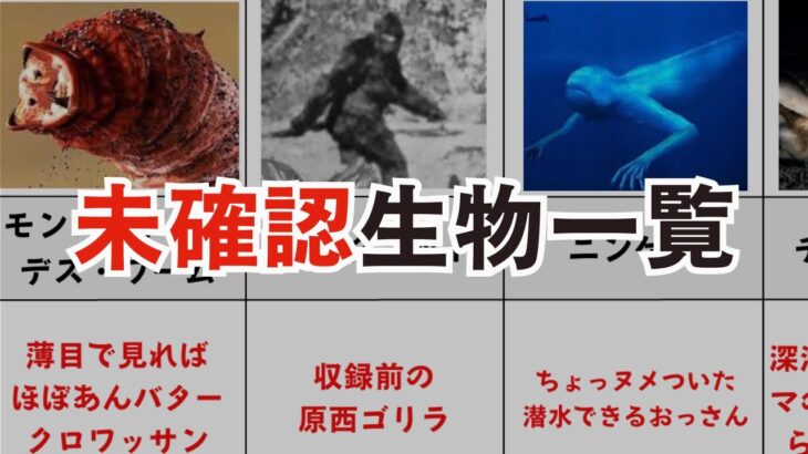 【TOP19】未確認生命体『UMA』ランキング！海外から日本の未確認生物を一挙紹介