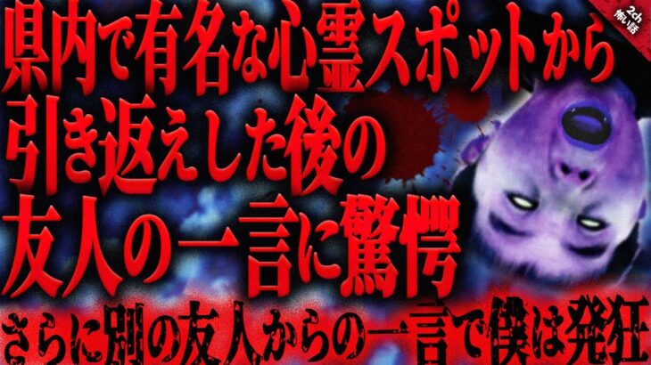 【怖い話 2ch】県内で有名な心霊スポットA公園に三人で肝試しに向かう道中、結局引き返す事になり帰ってから友人Uの一言に驚愕。更に友人Sがとんでもない事を言い出した…。【ゆっくり怖い話作業用/睡眠用】