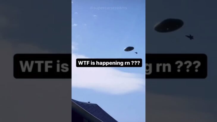 F22 fighterjet gets gapped by UFO.