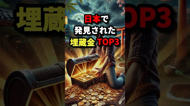 日本で発見された埋蔵金TOP3 #都市伝説 #怖い話 #雑学