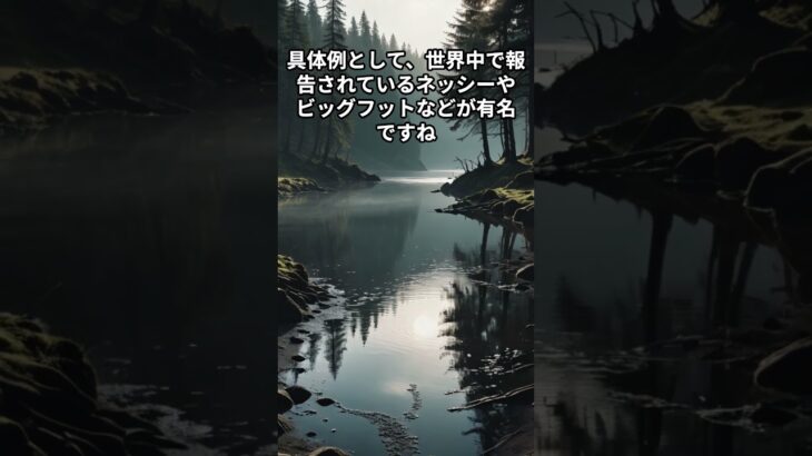 謎の未確認生物を目撃！その正体とは？