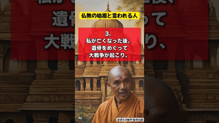 【仏教の始祖】釈迦の誰かに言いたくなる都市伝説4選#歴史 #雑学 #都市伝説 #驚き #偉人 #ショート動画 #知識 #名言 #shorts #トリビア#trivia＃釈迦＃Buddha#仏教