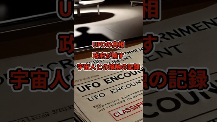 UFOの真相：政府が隠す宇宙人との接触の記録　#宇宙人